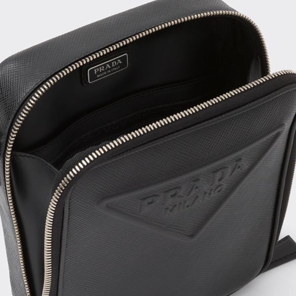 プラダ◆サフィアーノレザー ショルダーバッグ 偽物 ロゴ入り 2VH1542F